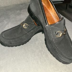 Black Gucci Vintage Loafers